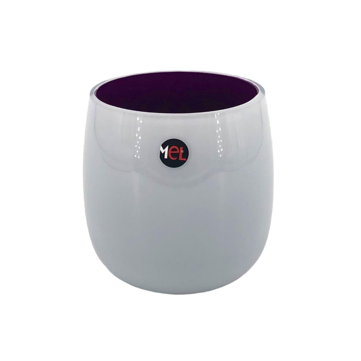 Mel Vase "Happy Spring" klein, violett