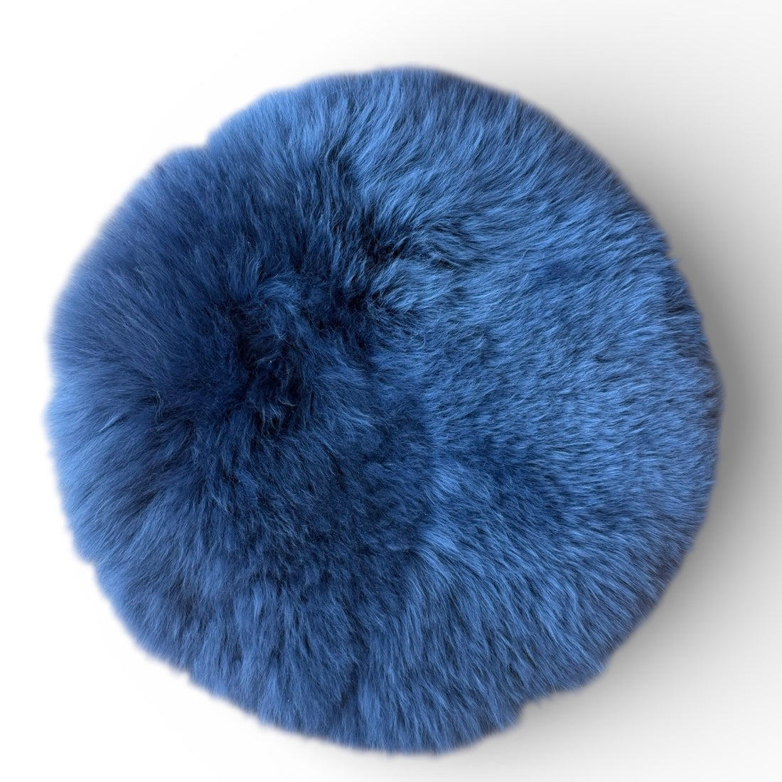 Sitzauflage Lammfell indigo dunkelblau