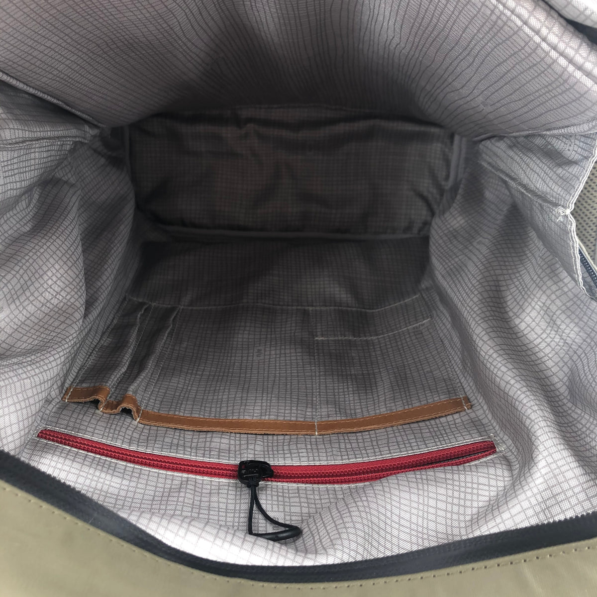 aunts &amp; uncles Rucksack “Fukui”, fallen rock/olivgrün mit cognac