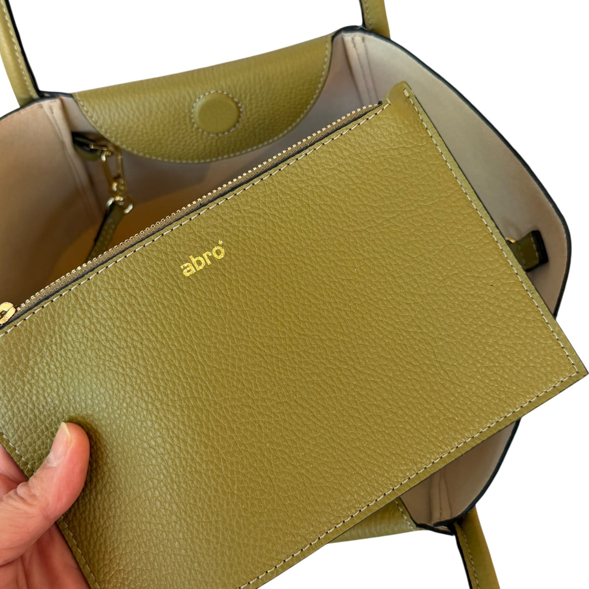 abro WILLOW Shopper small Schultertasche grün