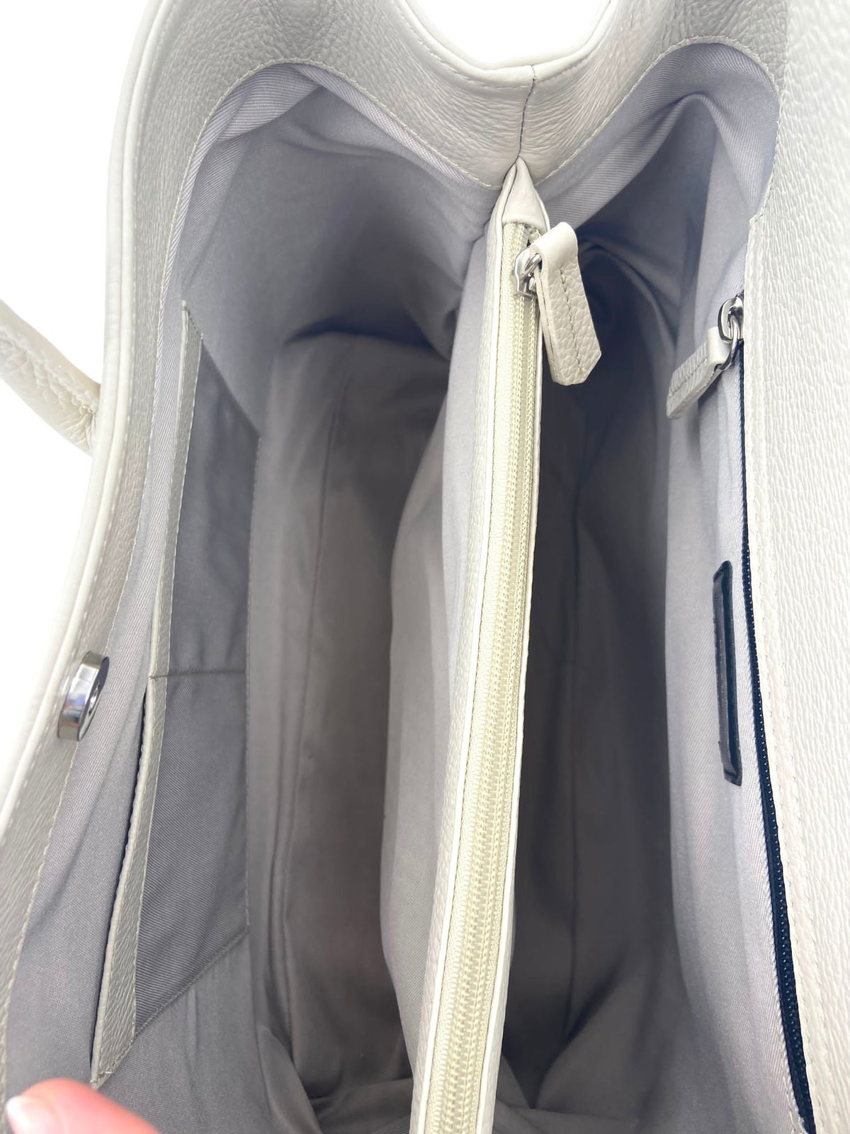 Maxima Handtasche groß beige creme