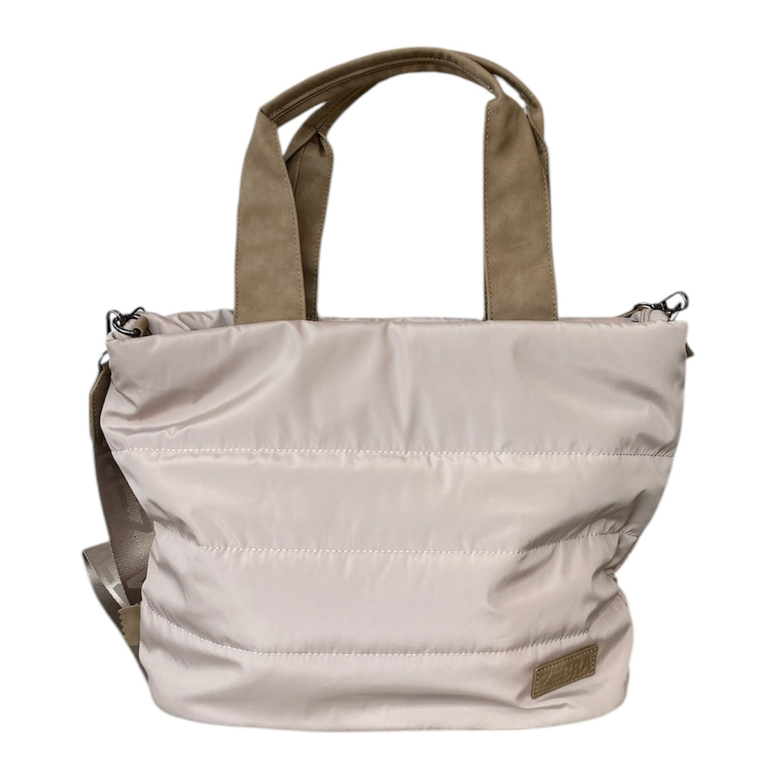 Zebra Shopper klein, sand creme