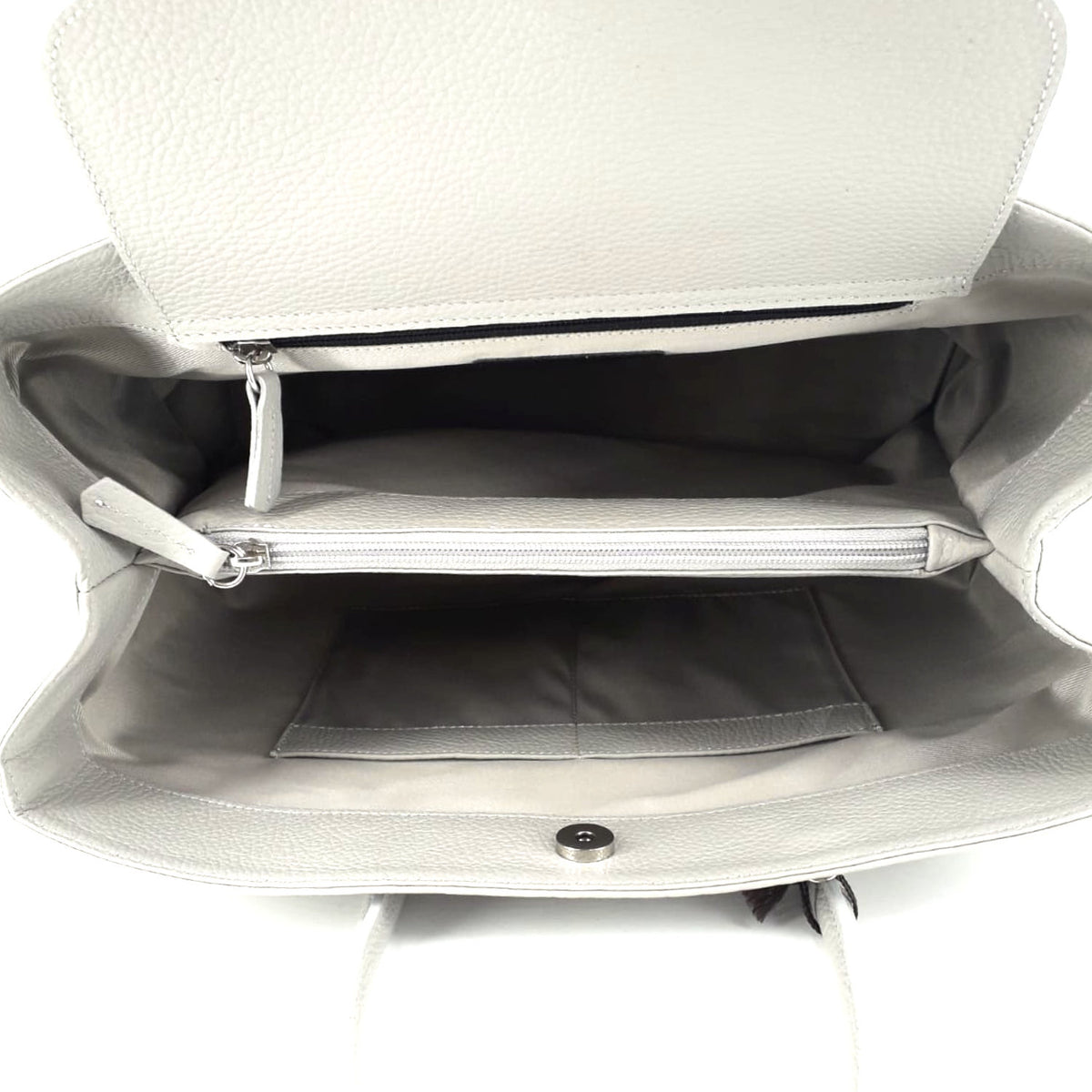 Maxima Handtasche groß perla, hellgrau