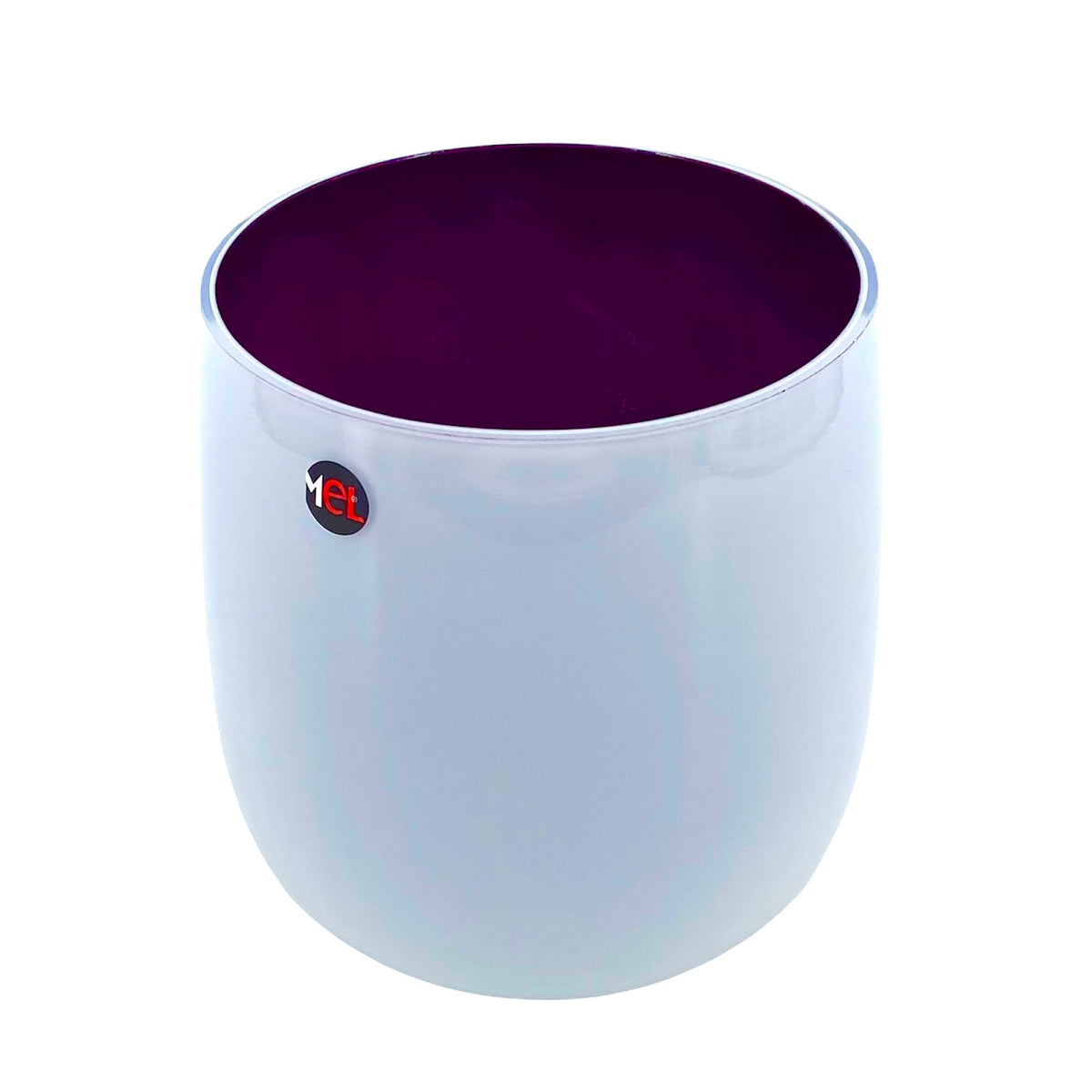 Mel Vase "Happy Spring" mittel violett lila aubergine