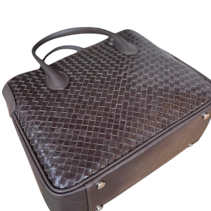 Maxima Handtasche Flecht klein, testa moro, dunkelbraun