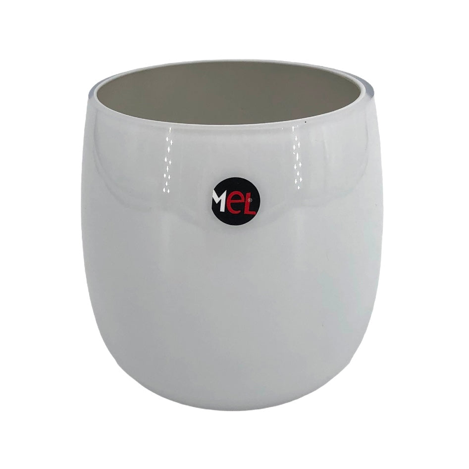 Mel Vase "Happy Spring" klein, hellgrau
