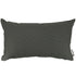 Outdoorkissen Gartenkissen wetterfest 30 x 50 anthrazit grau