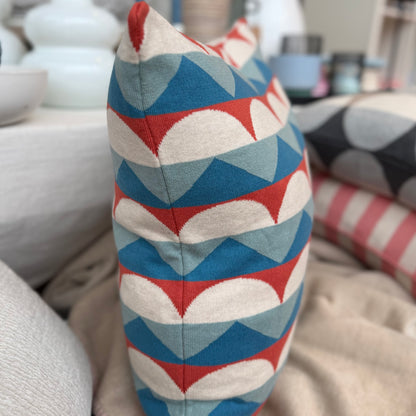 Funky Doris Kissenhülle TOBY BLUE blau hellrot