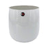 Mel Vase "Happy Spring" mittel, hellgrau