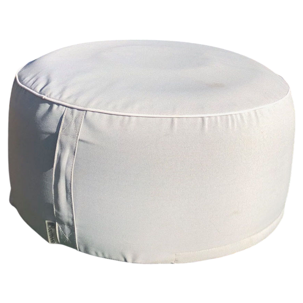 Sitzpouf aufblasbar Garten silbergrau