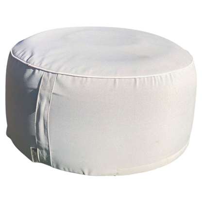 Sitzpouf aufblasbar Garten silbergrau