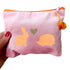 Frau Heidelberg Kosmetiktasche M rosa NEON orange Hase & Igel