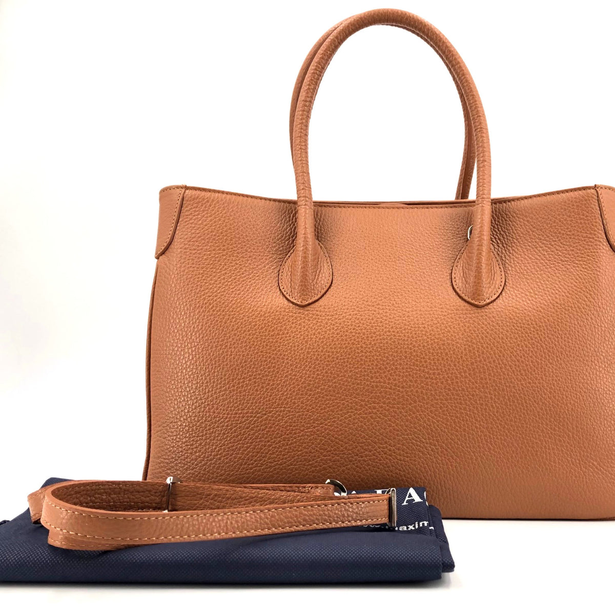 Maxima Handtasche mittel cuoio cognac /nussbraun