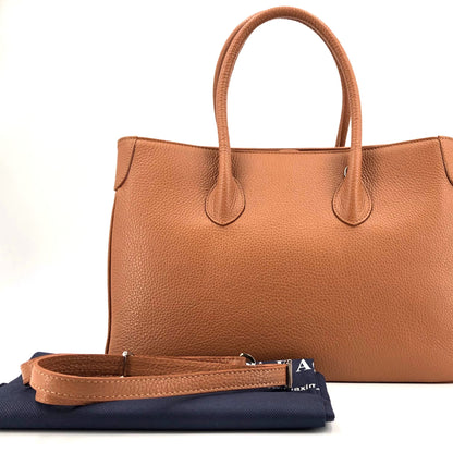 Maxima Handtasche mittel cuoio cognac /nussbraun