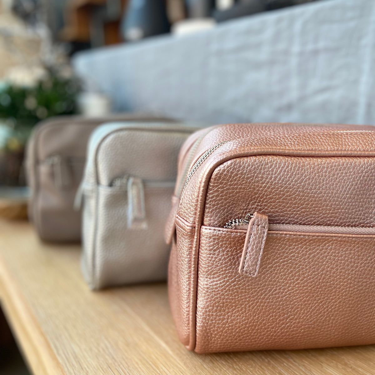 Margo München Doublezip Compact Kulturtasche taupe, beige (mitte)