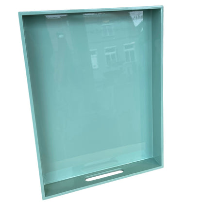 albert L. (punkt) Lacktablett 40 x 30 cm Hochglanz eisblau mint