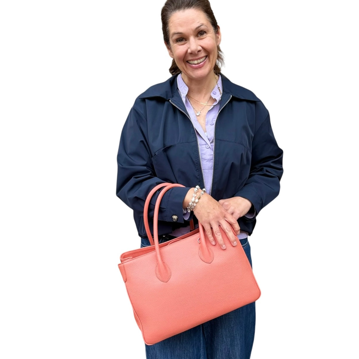 Maxima Handtasche mittel salmone lachs apricot