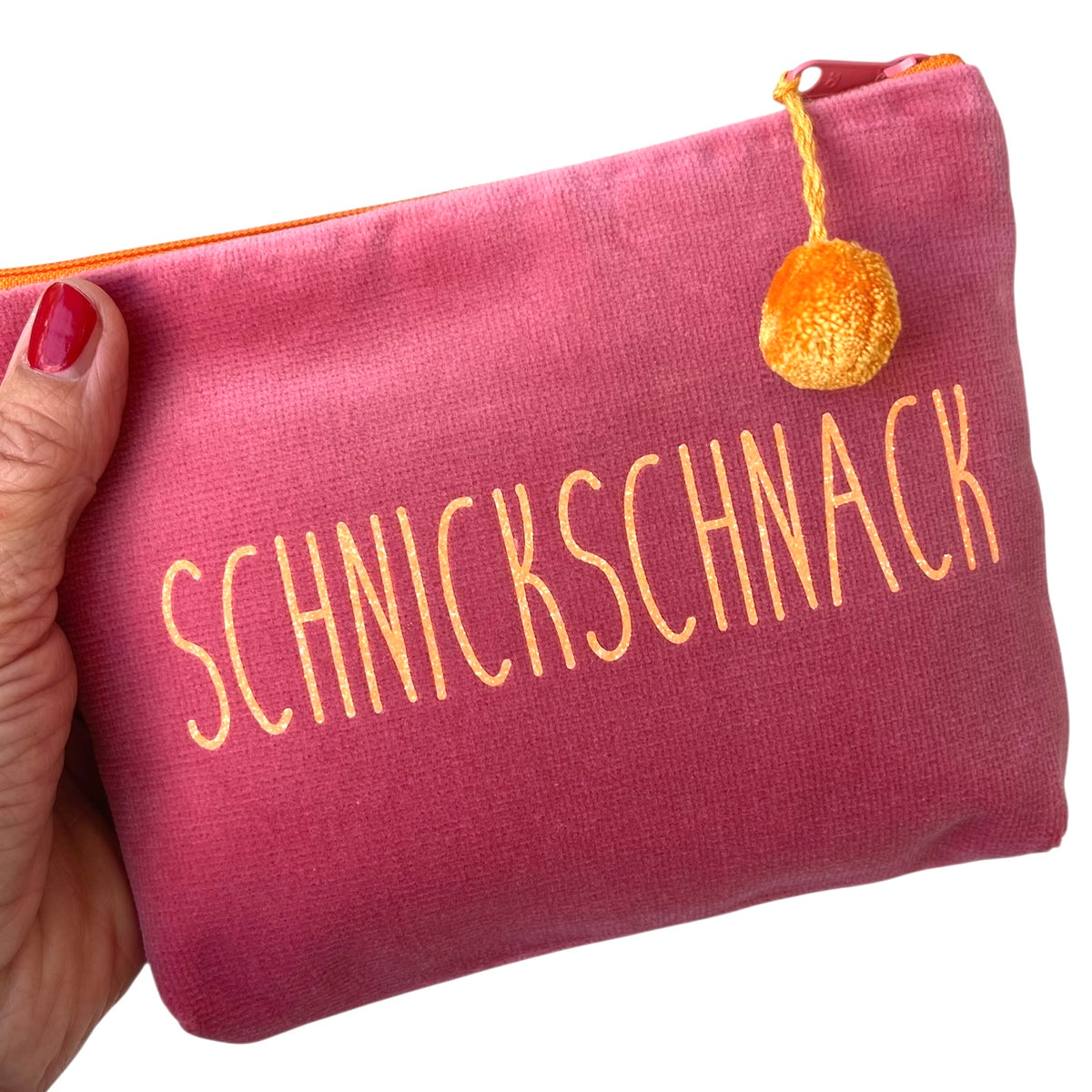 Frau Heidelberg Kosmetiktasche M rosa NEON orange SCHNICKSCHNACK