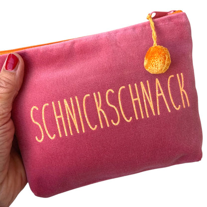 Frau Heidelberg Kosmetiktasche M rosa NEON orange SCHNICKSCHNACK