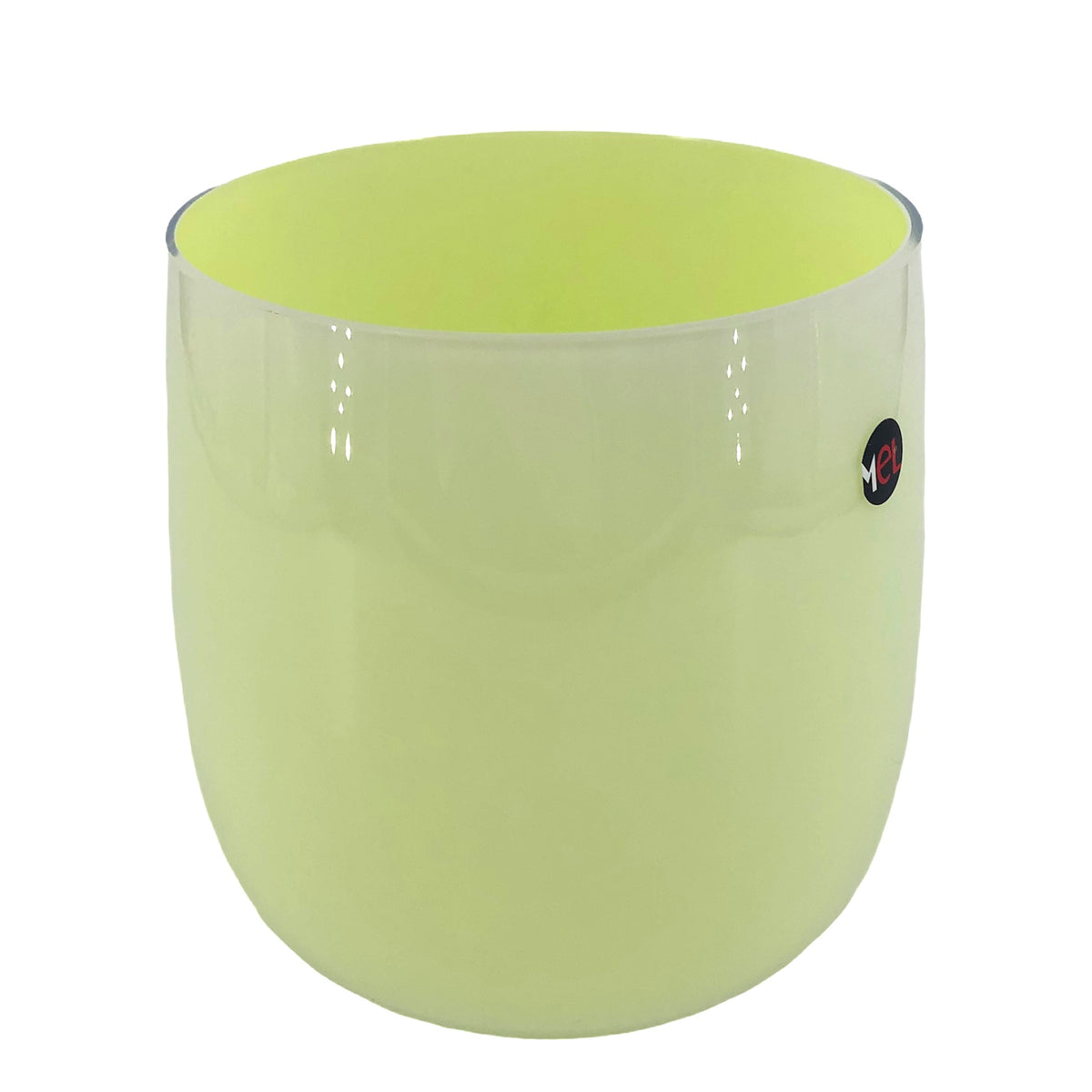 Mel Vase "Happy Spring" mittel hellgrün