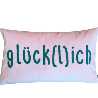 Pad Concept Kissenhülle Letters, glücklich rosa