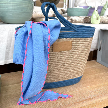 LOVELIES Sommertasche Shopper blau (ohne Deko)