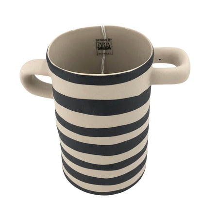 ASA Selection RAYU Vase klein natur schwarz gestreift