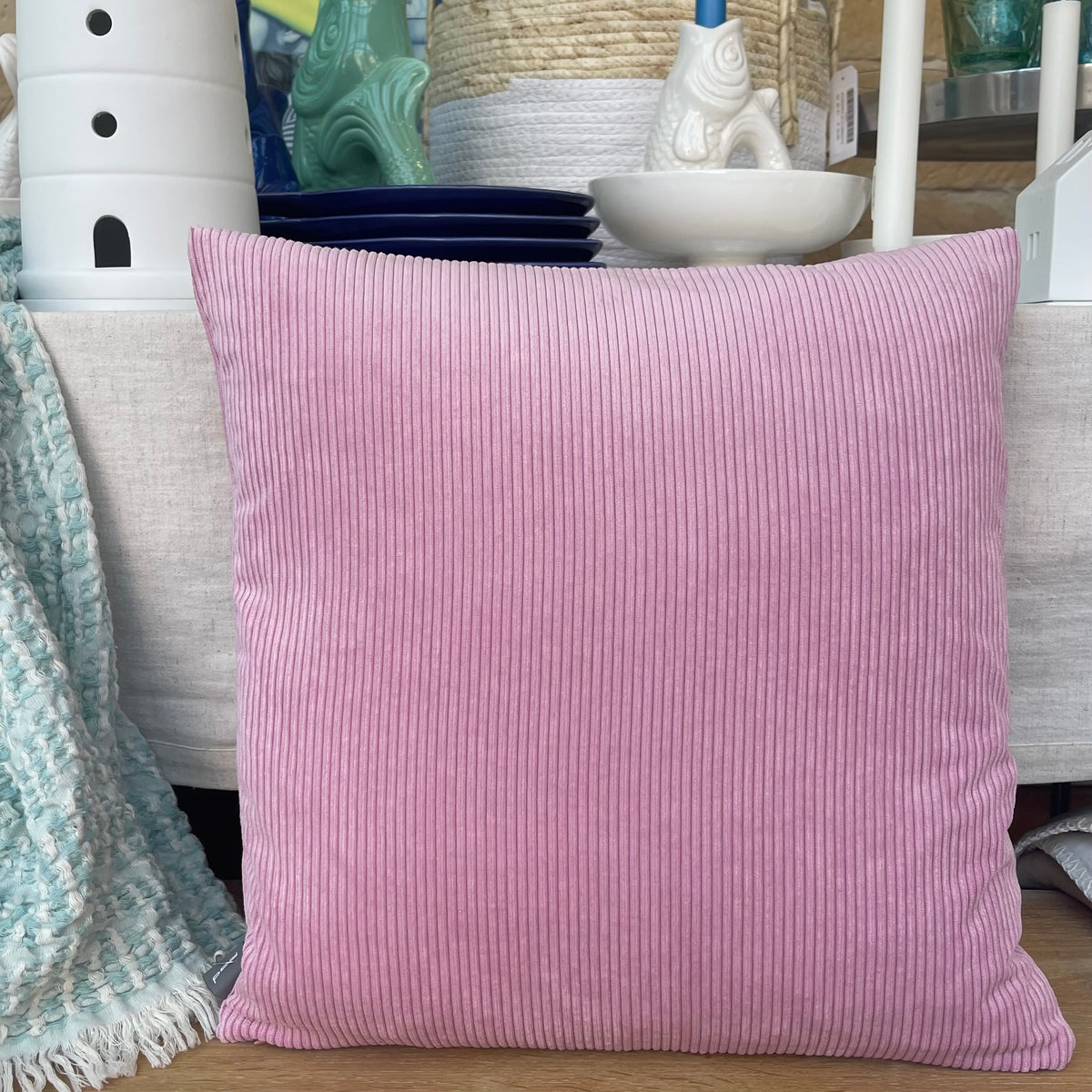 Pad Kissenhülle 40x40 CASUAL Cord rose
