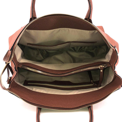 Abro Henkeltasche Gunda, braun - Rückseite