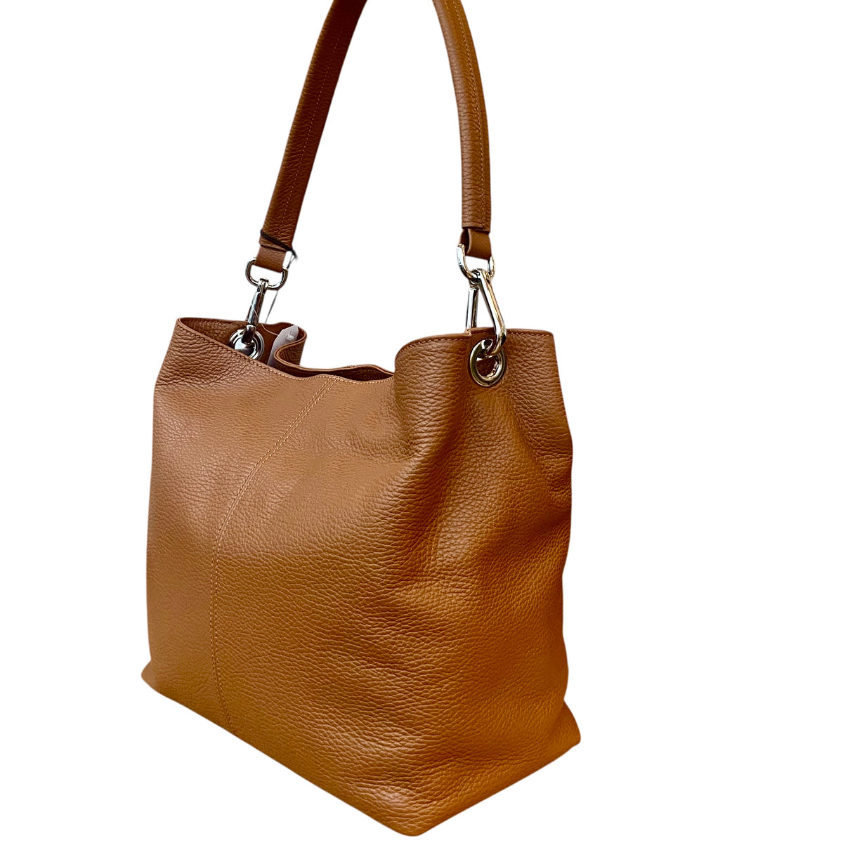 Maxima Schultertasche biscotto, cognac