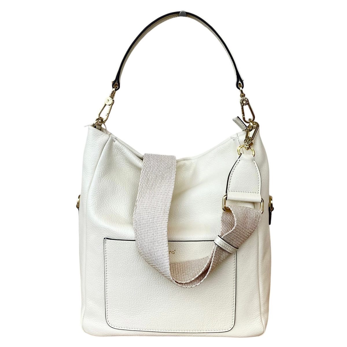 abro RAQUEL Hobo Beuteltasche small, beige