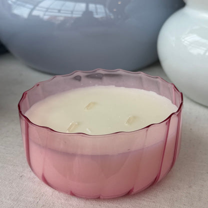 Paddywax Duftkerze Ripple Desert Peach rosa 340g