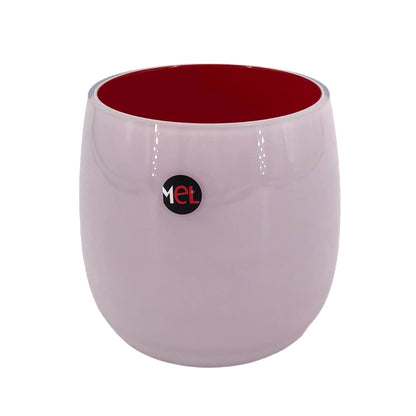 Mel Vase "Happy Spring" klein, dunkelrot