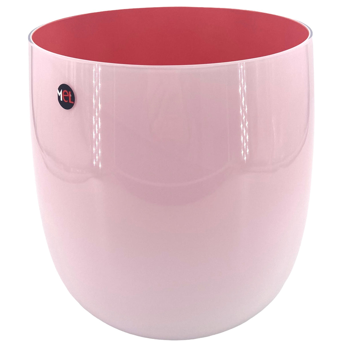 Mel Vase "Happy Spring" groß koralle