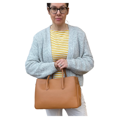 Maxima Handtasche mittel biscotto cognac