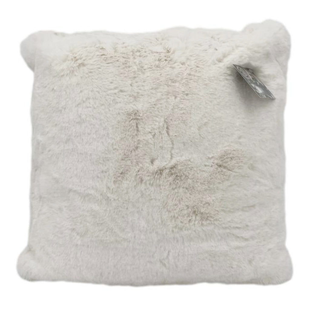 Skinnwille Webpelzkissen FLUFFY weiß, 45 x 45 cm