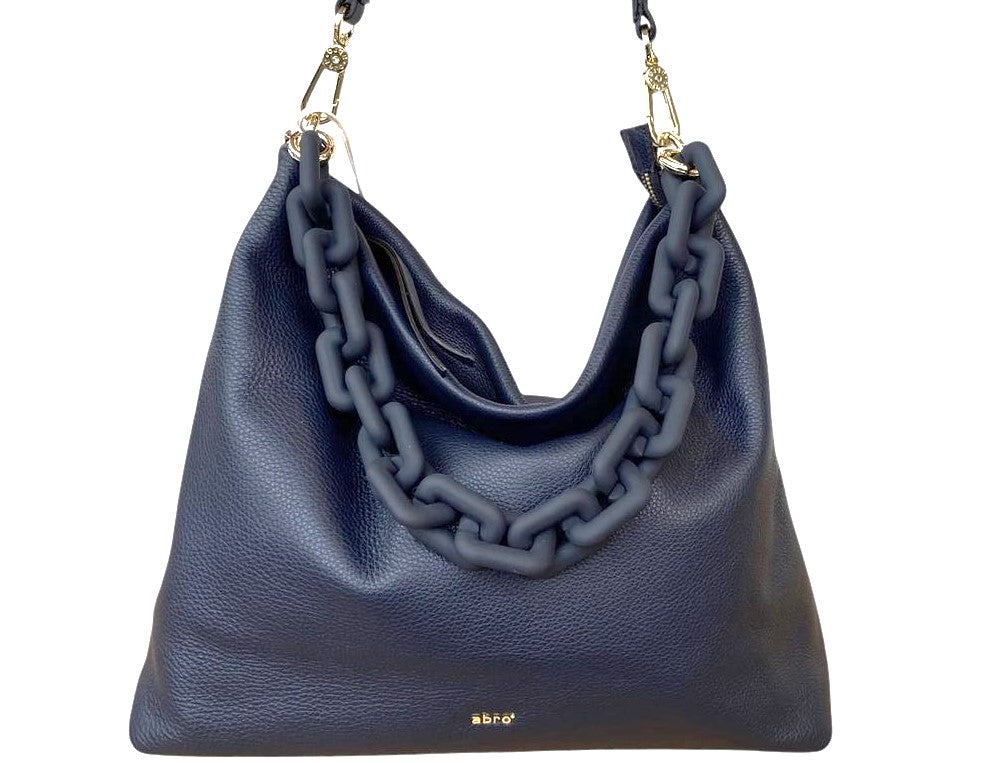 abro SIMONE Hobo Bag Schultertasche, navy blau