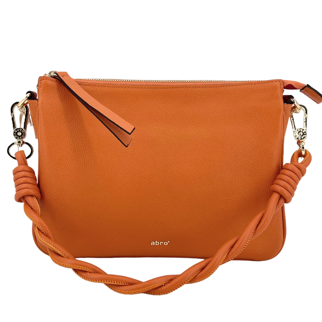 abro TWOFOLD Umhängetasche mit Einteilung, orange