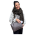 Maxima Handtasche Flecht klein, testa moro, dunkelbraun