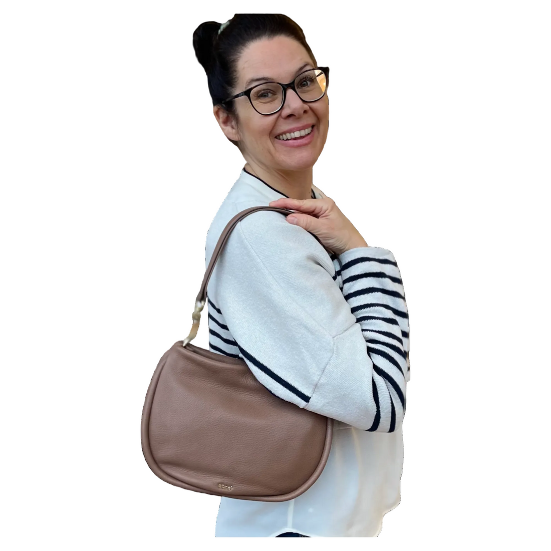 abro WILLOW Umhängetasche small camel braun