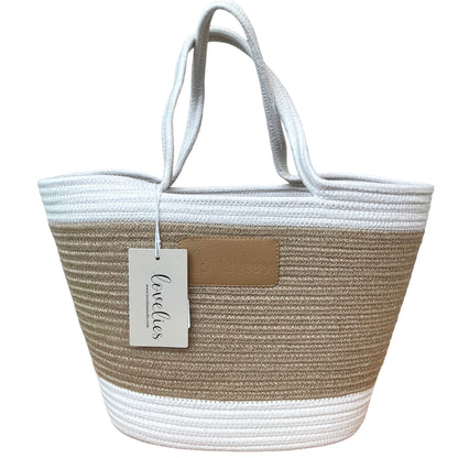 LOVELIES Sommertasche Shopper weiß