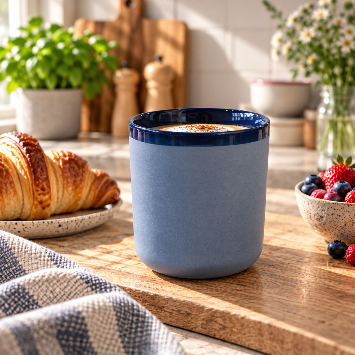 Chic Mic Good Mood Cup Porzellanbecher NIGHT OWL  380ml, blau